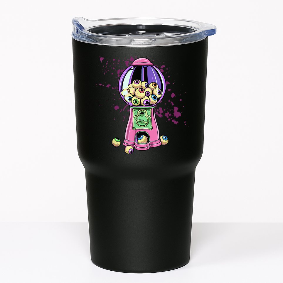 Weirdcore Aesthetic Eyeball Bubble Gumball Machine Halloween Tumbler