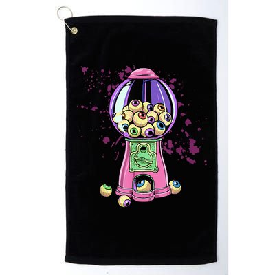 Weirdcore Aesthetic Eyeball Bubble Gumball Machine Halloween Golf Towel