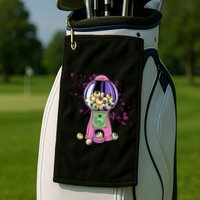 Weirdcore Aesthetic Eyeball Bubble Gumball Machine Halloween Golf Towel