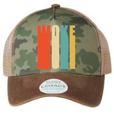 Woke Af Extremely Woke In Retro 60s Style Legacy Tie Dye Trucker Hat