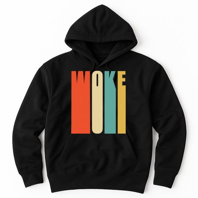 Woke Af Extremely Woke In Retro 60s Style Hoodie
