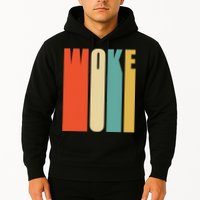 Woke Af Extremely Woke In Retro 60s Style Hoodie