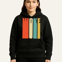 Woke Af Extremely Woke In Retro 60s Style Hoodie