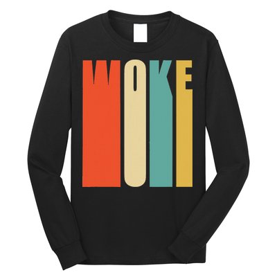 Woke Af Extremely Woke In Retro 60s Style Long Sleeve Shirt
