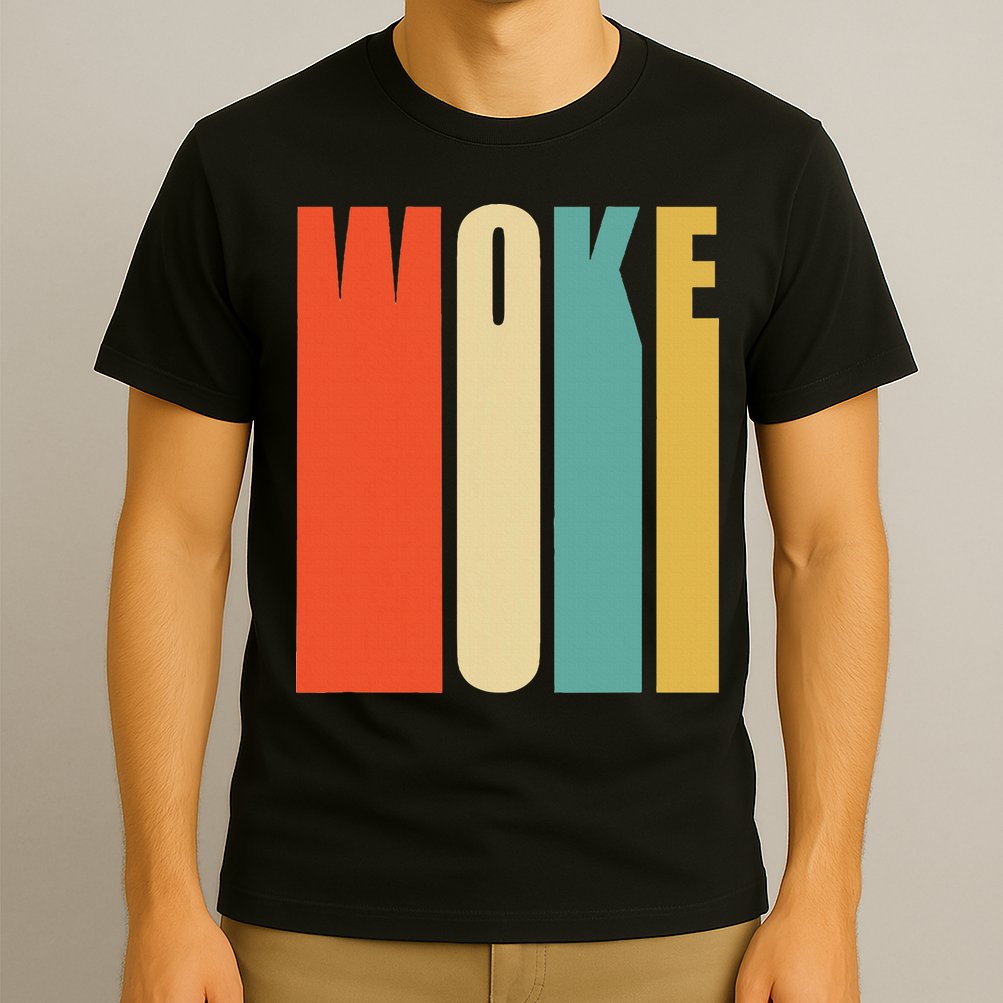 Woke Af Extremely Woke In Retro 60s Style T-Shirt