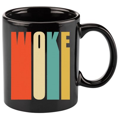 Woke Af Extremely Woke In Retro 60s Style 11oz C Handle Ceramic Mug