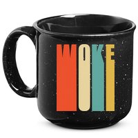 Woke Af Extremely Woke In Retro 60s Style 15oz Campfire Ceramic Mug