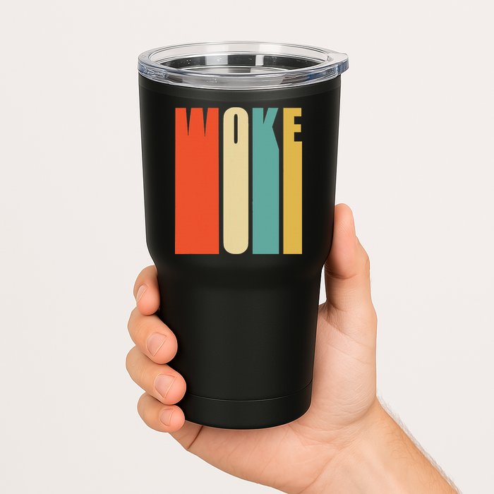 Woke Af Extremely Woke In Retro 60s Style Tumbler