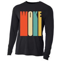 Woke Af Extremely Woke In Retro 60s Style Cooling Performance Long Sleeve Crew