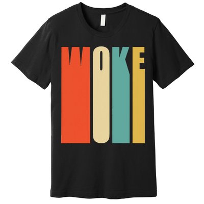 Woke Af Extremely Woke In Retro 60s Style Premium T-Shirt