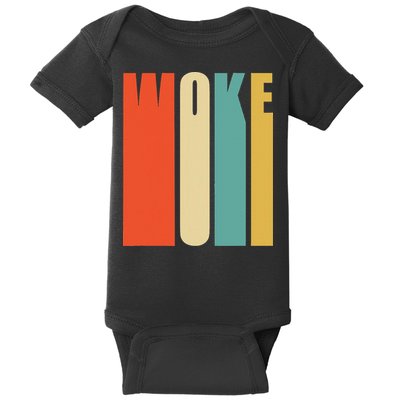 Woke Af Extremely Woke In Retro 60s Style Baby Bodysuit
