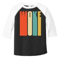 Woke Af Extremely Woke In Retro 60s Style Toddler Fine Jersey T-Shirt