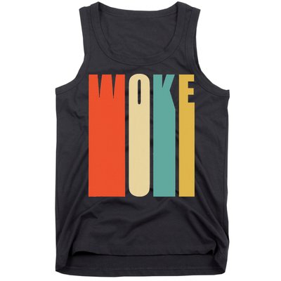 Woke Af Extremely Woke In Retro 60s Style Tank Top