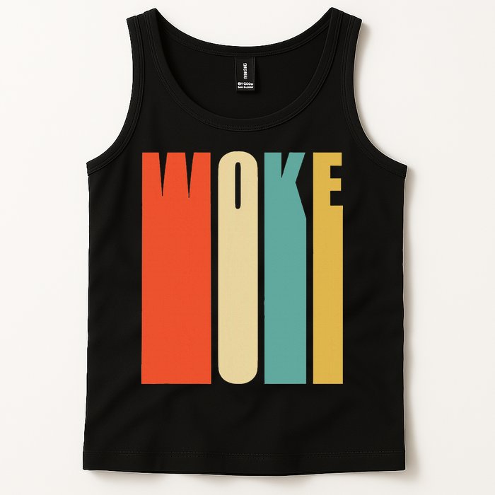 Woke Af Extremely Woke In Retro 60s Style Tank Top