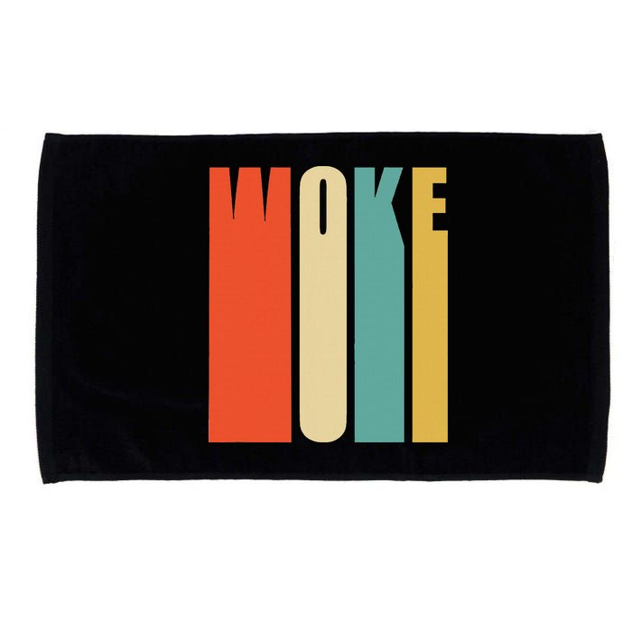 Woke Af Extremely Woke In Retro 60s Style Microfiber Hand Towel