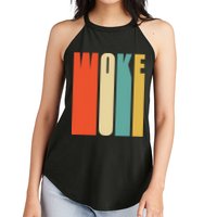 Woke Af Extremely Woke In Retro 60s Style Women's Perfect Tri Rocker Tank