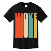 Woke Af Extremely Woke In Retro 60s Style Kids T-Shirt