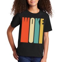 Woke Af Extremely Woke In Retro 60s Style Kids T-Shirt