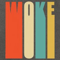 Woke Af Extremely Woke In Retro 60s Style Cotton Canvas Backpack