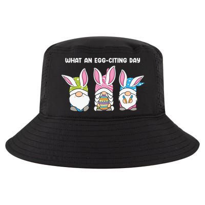 What An Eggciting Day Easter Gnome Easter Day Gift Cool Comfort Performance Bucket Hat
