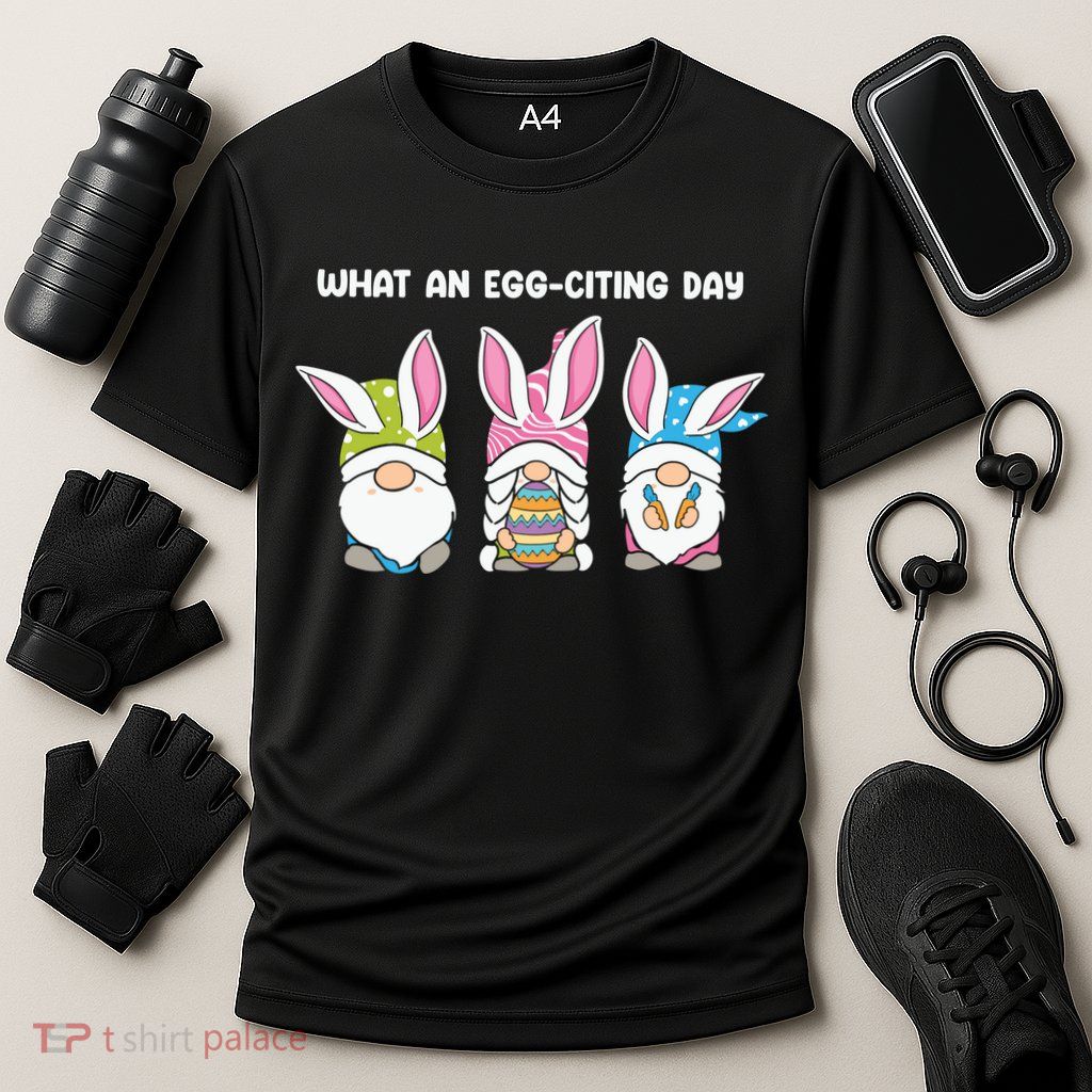 What An Eggciting Day Easter Gnome Easter Day Gift Performance Shirt