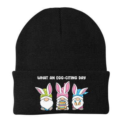 What An Eggciting Day Easter Gnome Easter Day Gift Beanie