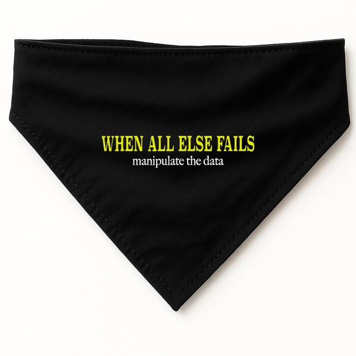 When All Else Fails Manipulate The Data USA-Made Doggie Bandana
