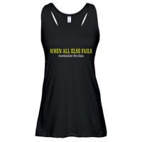 When All Else Fails Manipulate The Data Ladies Essential Flowy Tank