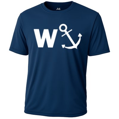 W Anchor Funny Pub Joke Performance Shirt