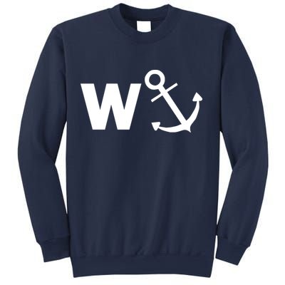 W Anchor Funny Pub Joke Sweatshirt