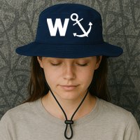 W Anchor Funny Pub Joke Bucket Hat