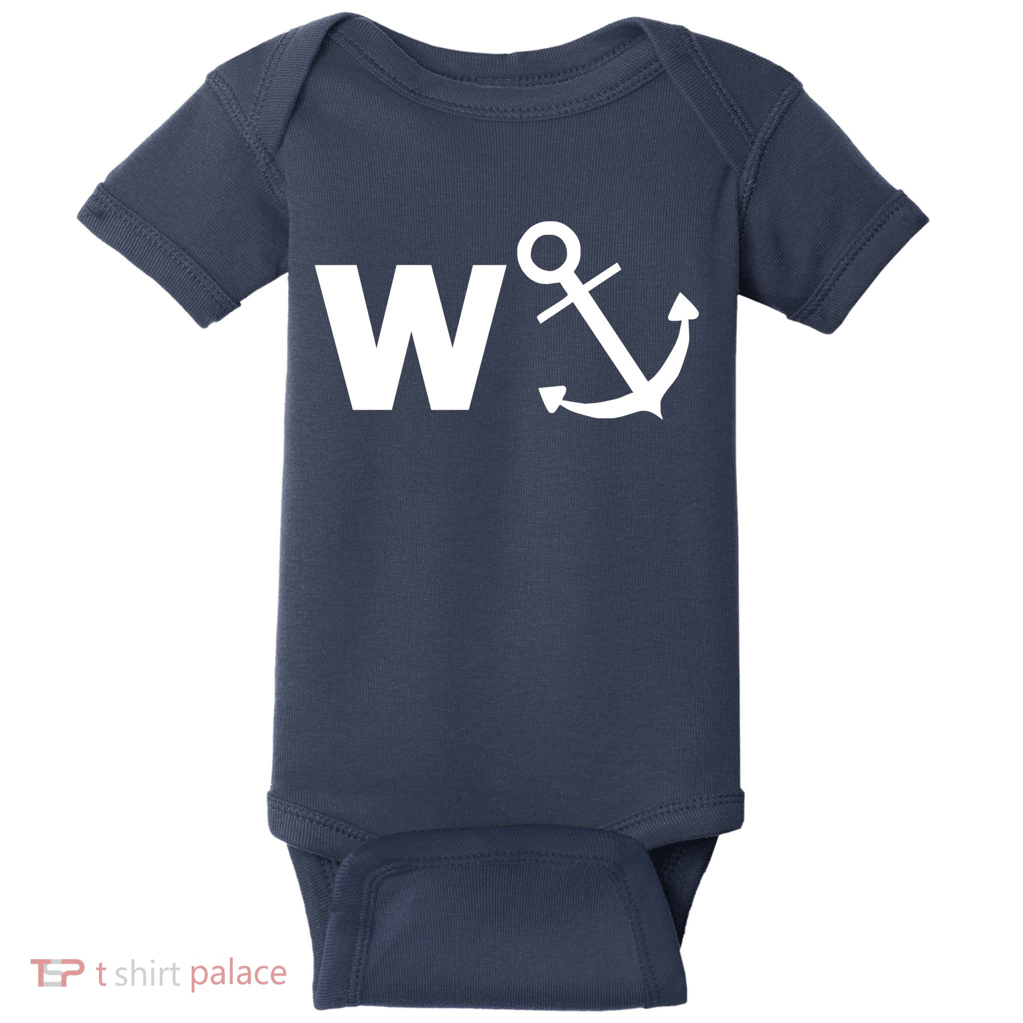 W Anchor Funny Pub Joke Baby Bodysuit