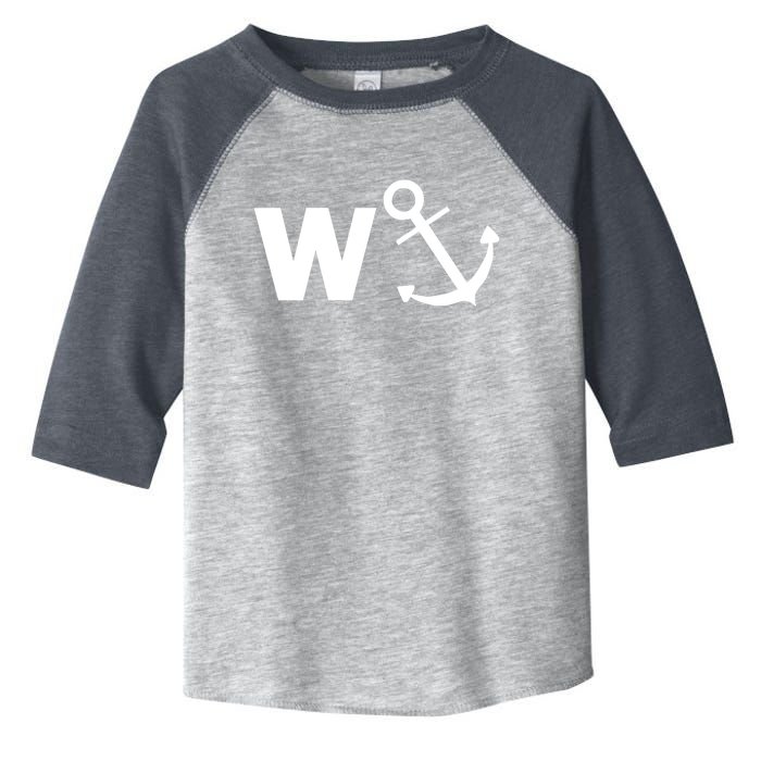 W Anchor Funny Pub Joke Toddler Fine Jersey T-Shirt