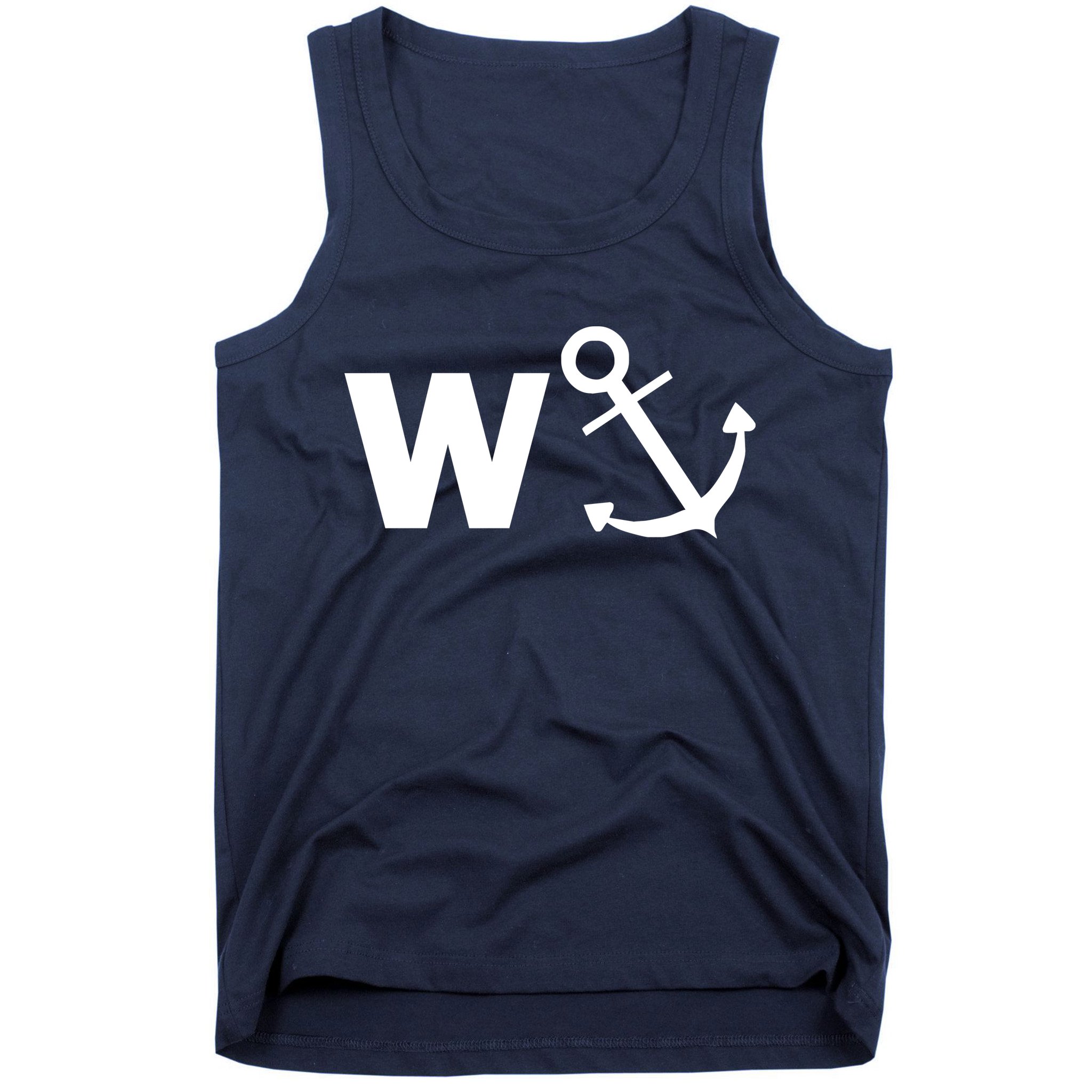 W Anchor Funny Pub Joke Tank Top