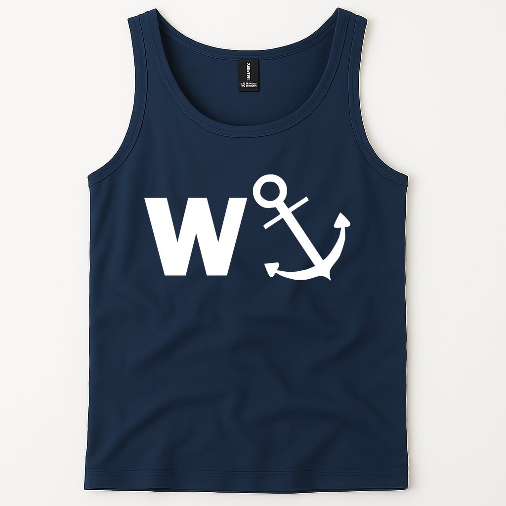 W Anchor Funny Pub Joke Tank Top
