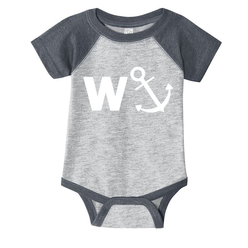 W Anchor Funny Pub Joke Infant Baby Jersey Bodysuit