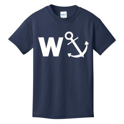 W Anchor Funny Pub Joke Kids T-Shirt