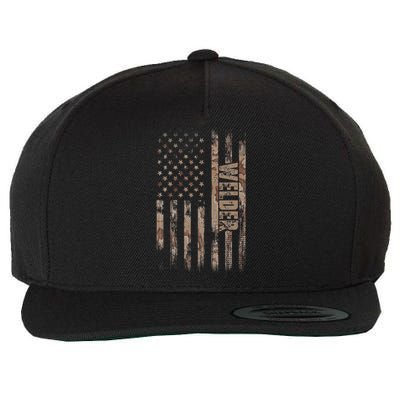 Welder American Flag Gift Welding Wool Snapback Cap