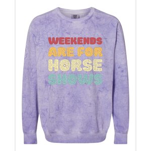 Weekends Are For Horse Shows Colorblast Crewneck Sweatshirt