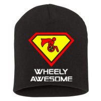 Wheely Awesome Funny Super Disabled Handicapped Wheelchair Short Acrylic Beanie