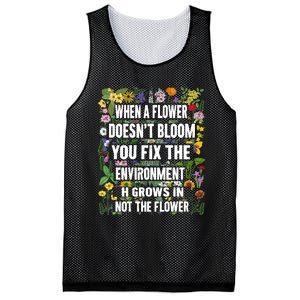 When A Flower DoesnT Bloom Special Education Teacher Mesh Reversible Basketball Jersey Tank