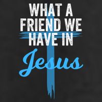 What A Friend We Have In Jesus Christian Faith Devotion Jesus Faith Based 7 Panel Mesh Trucker Snapback Hat