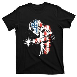 Welder American Flag USA Patriotic Welder T-Shirt