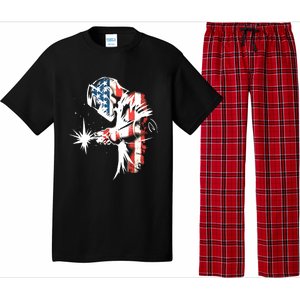 Welder American Flag USA Patriotic Welder Pajama Set