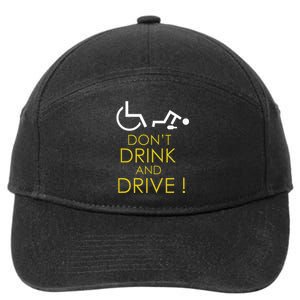 Wheelchair Accessories For A Humorous Wheelchair 7-Panel Snapback Hat