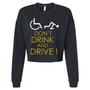 Wheelchair Accessories For A Humorous Wheelchair Cropped Pullover Crew