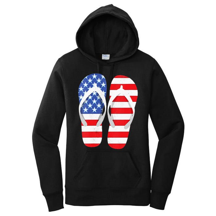 Womens American Flag Flip Flops Comfortable Slippers Flip Flops Women's Pullover Hoodie