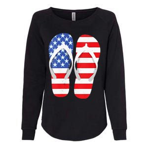 Womens American Flag Flip Flops Comfortable Slippers Flip Flops Womens California Wash Sweatshirt