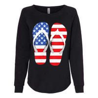 Womens American Flag Flip Flops Comfortable Slippers Flip Flops Womens California Wash Sweatshirt