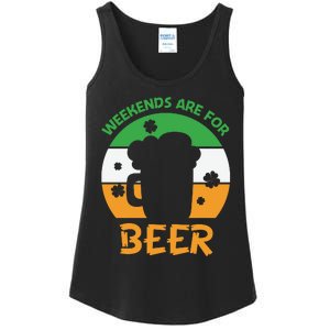 Weekends Are For Beer Funny Drinking Ladies Essential Tank